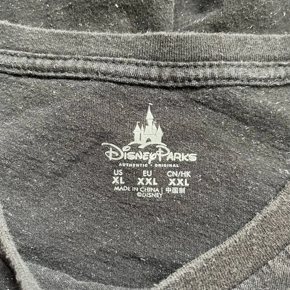 Disney Black Silver Allover Sparkle Minnie Mouse Graphic Boxy Tee Xlarge Women’s - Picture 9 of 11